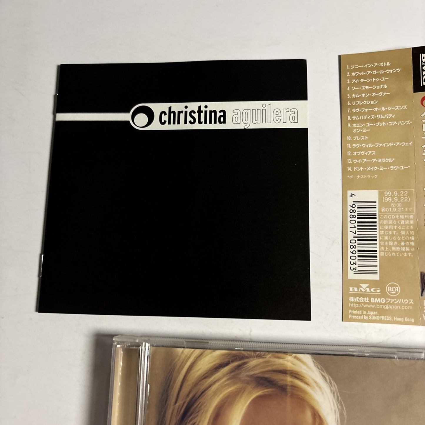 Christina Aguilera – Christina Aguilera (CD, 1999) bvcp-21084 Japan obi