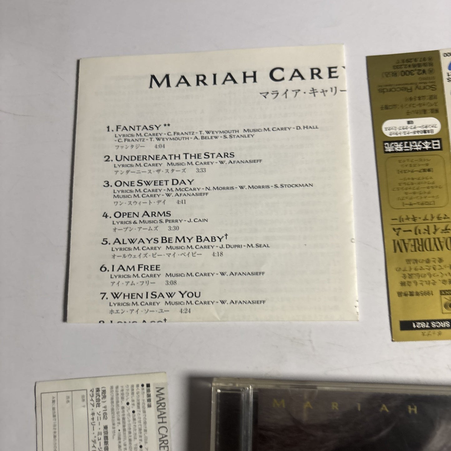 Mariah Carey – Daydream (CD, 1995) srcs-7821 Japan obi