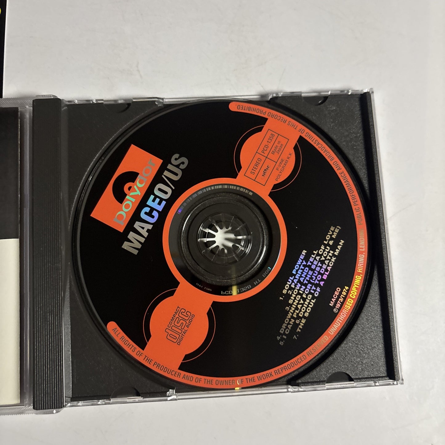Maceo – Us (CD, 1995) pcd-1358 Japan obi