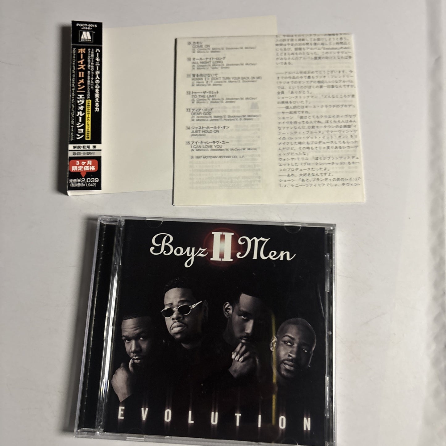 Boyz II Men – Evolution (CD, 1997) poct-9015 Japan obi