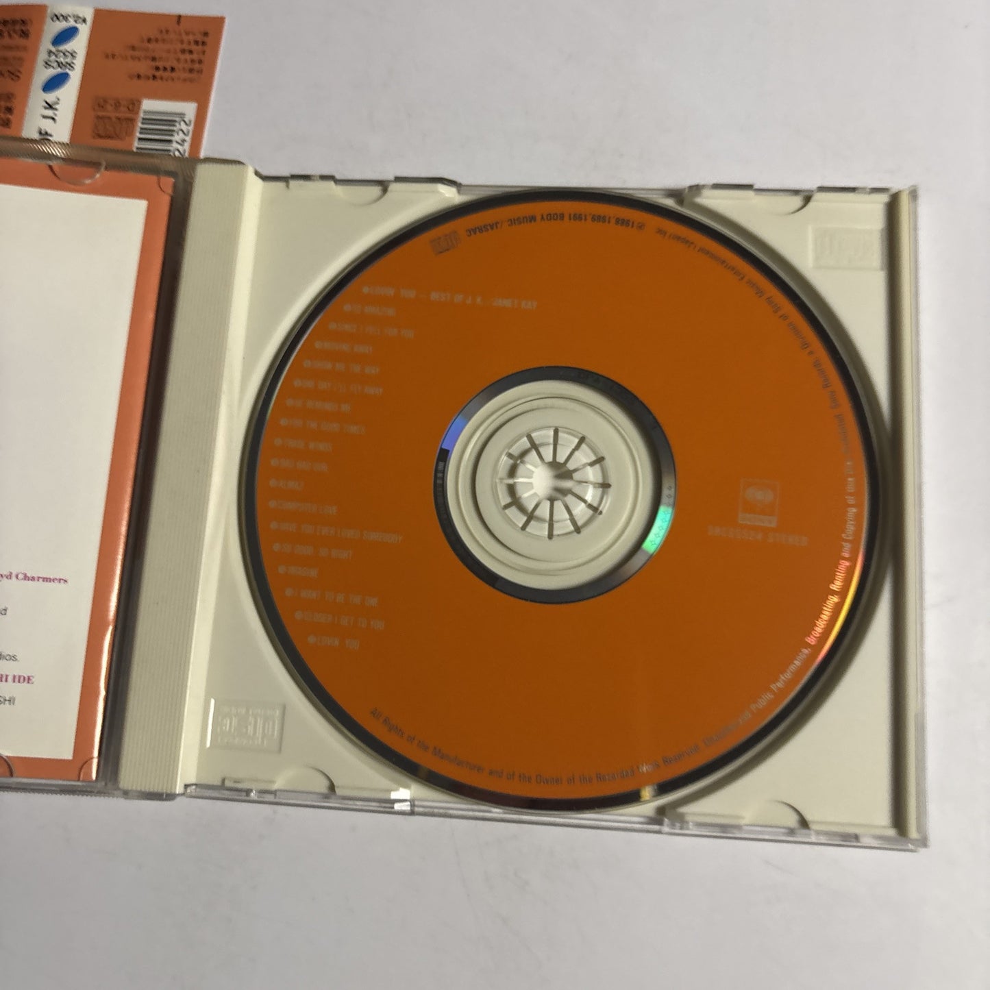 Janet Kay – Lovin' You ~ Best Of J.K.(CD, 1991) srcs-5524 Japan obi