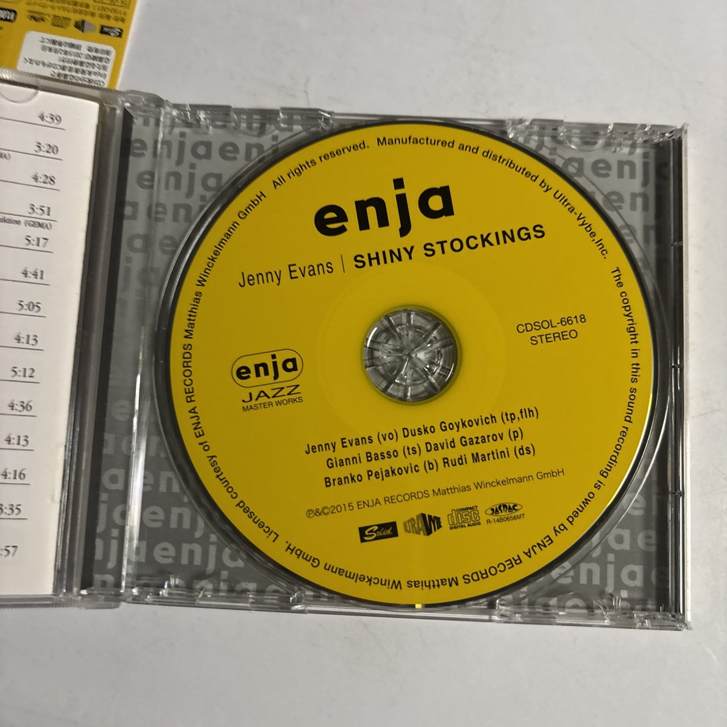 Jenny Evans With Dusko Goykovich – Shiny Stockings (CD, 2015) cdsol-6618 Japan