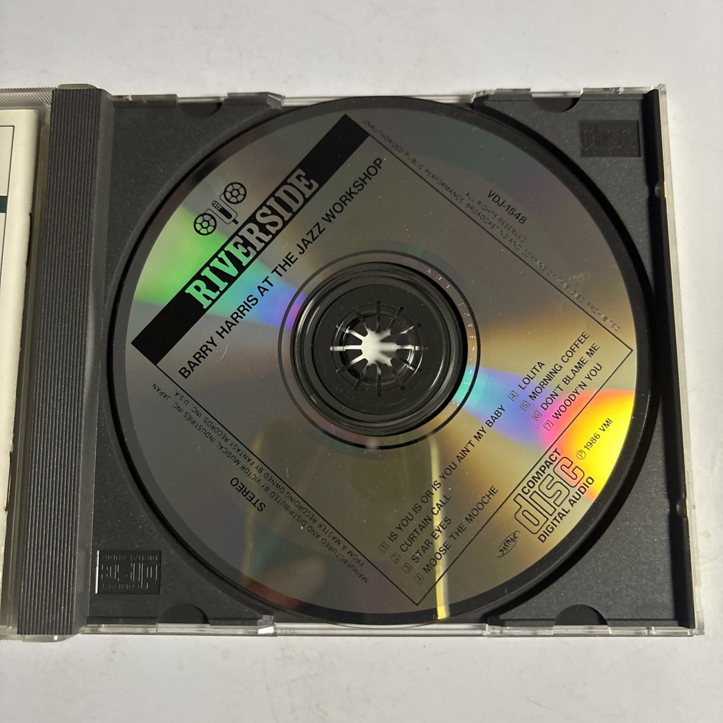 Barry Harris – At The Jazz Workshop (CD, 1986) VDJ-1548 Japan