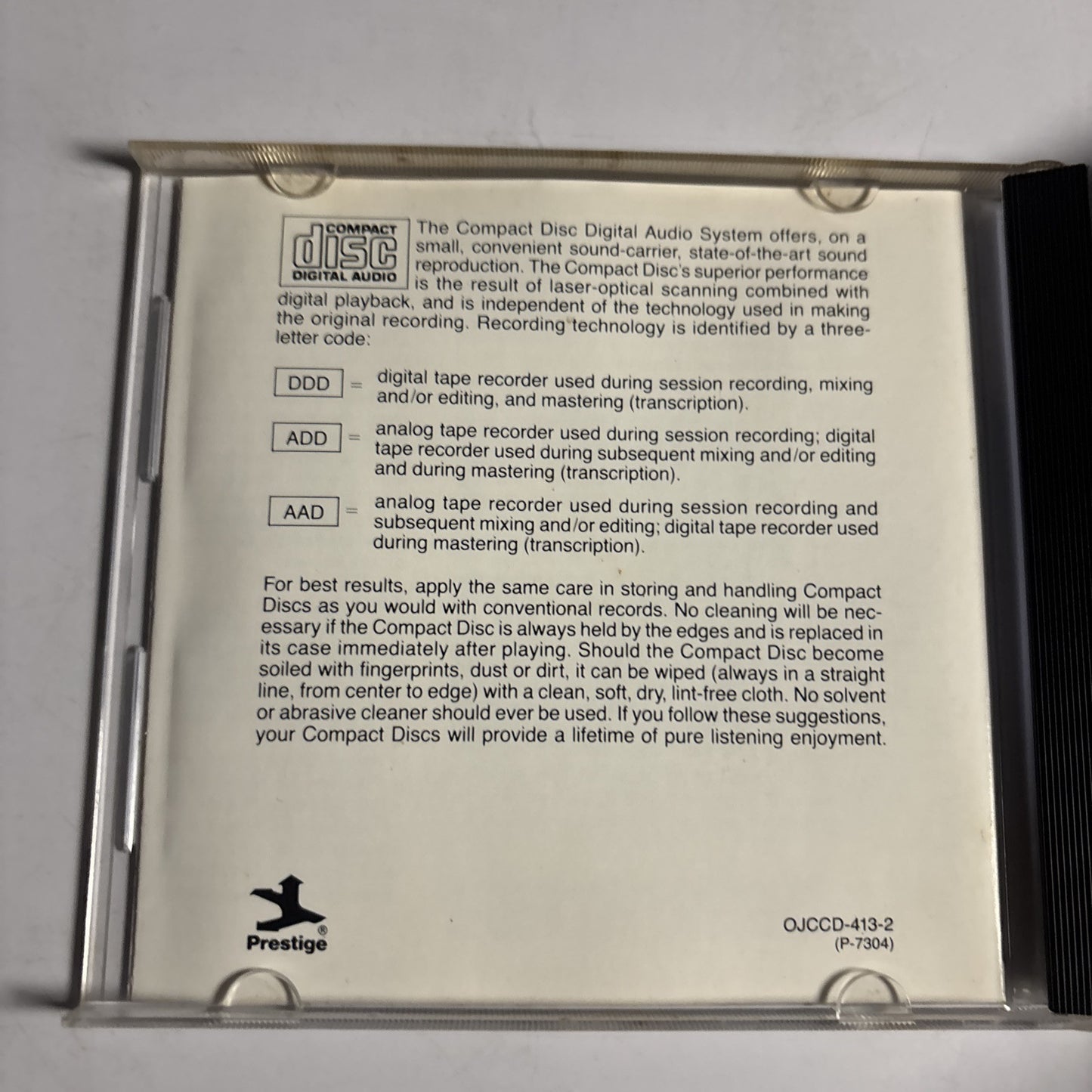 Eric Dolphy – Eric Dolphy In Europe, Vol. 1 (CD, 1990) OJCCD-413-2