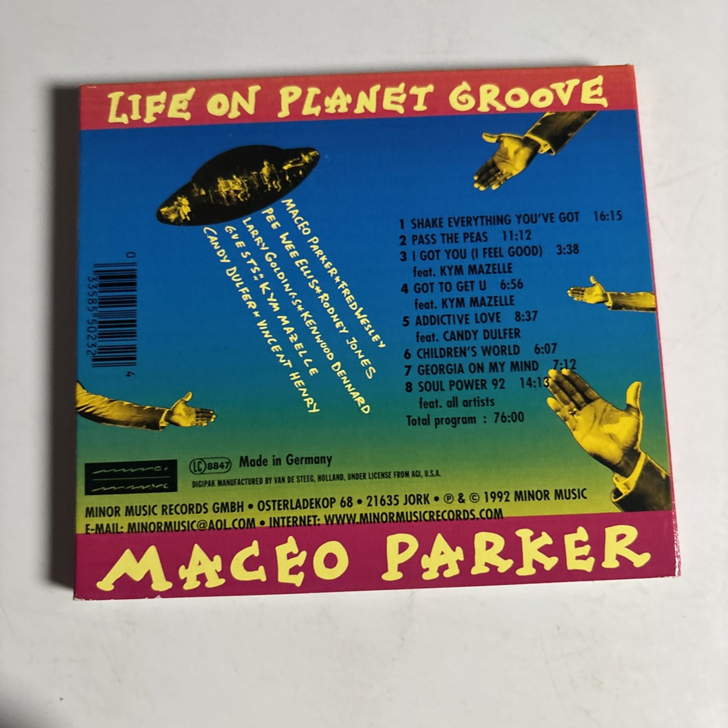 Maceo Parker – Life On Planet Groove (CD, 1998) 801023  Digipak