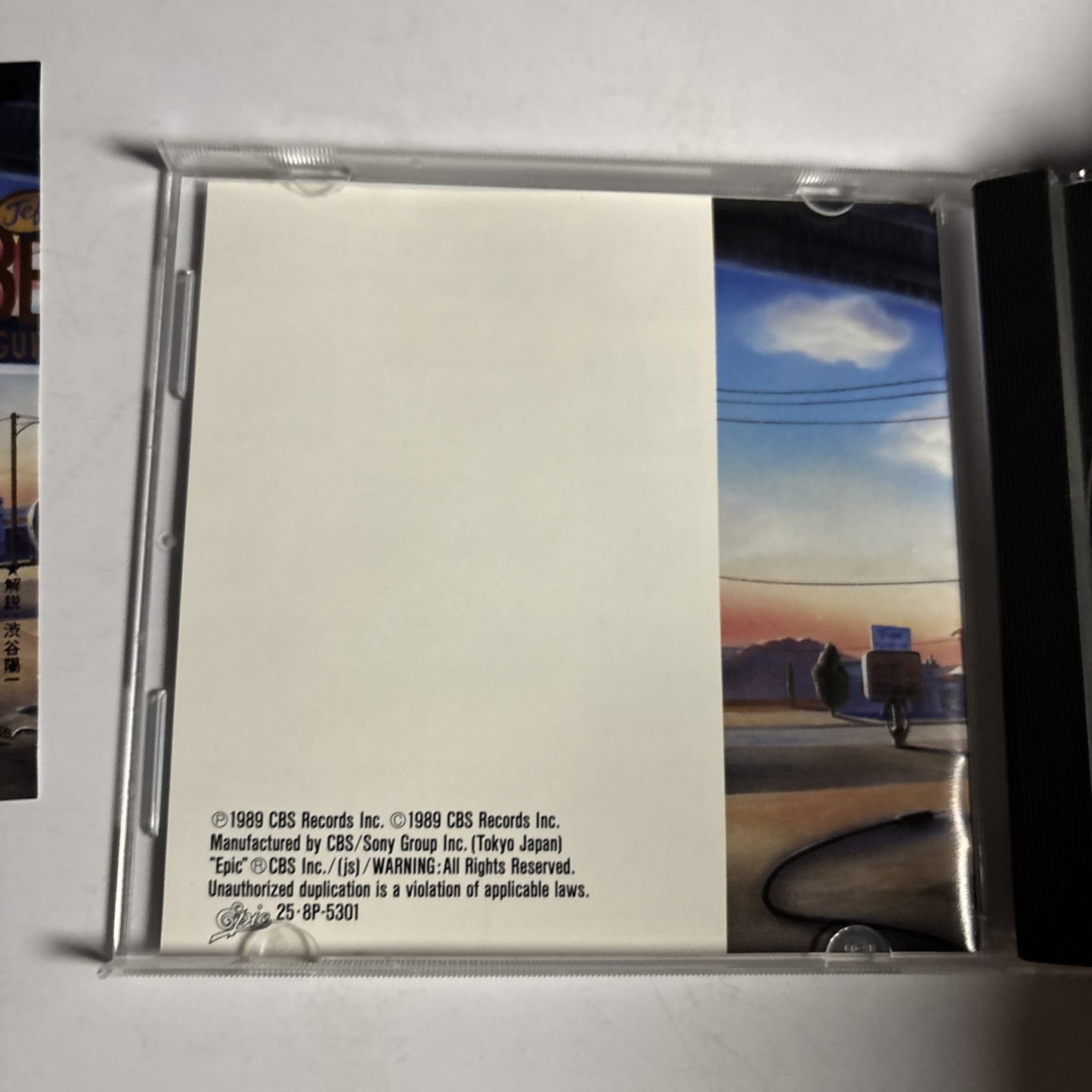 Jeff Beck, Terry Bozzio Tony Hymas – Jeff Beck's Guitar Shop (CD 1989) Japan obi