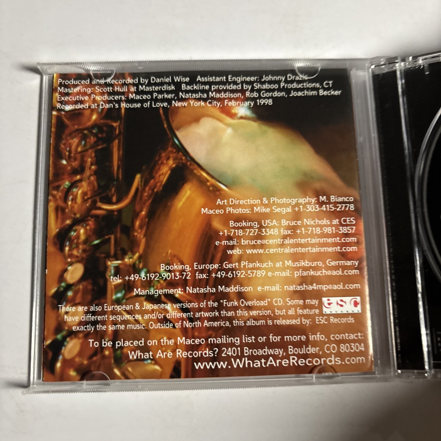 Maceo Parker – Funk Overload (CD, 1998)