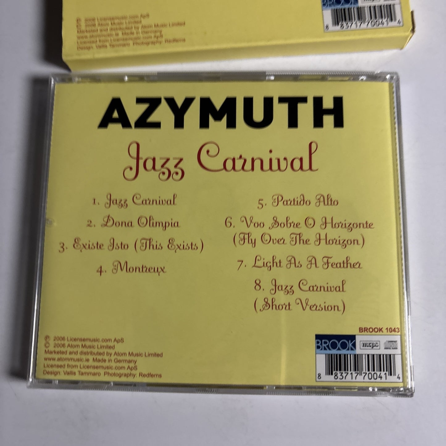 Azymuth – Jazz Carnival (CD, 2006) BROOK 1043