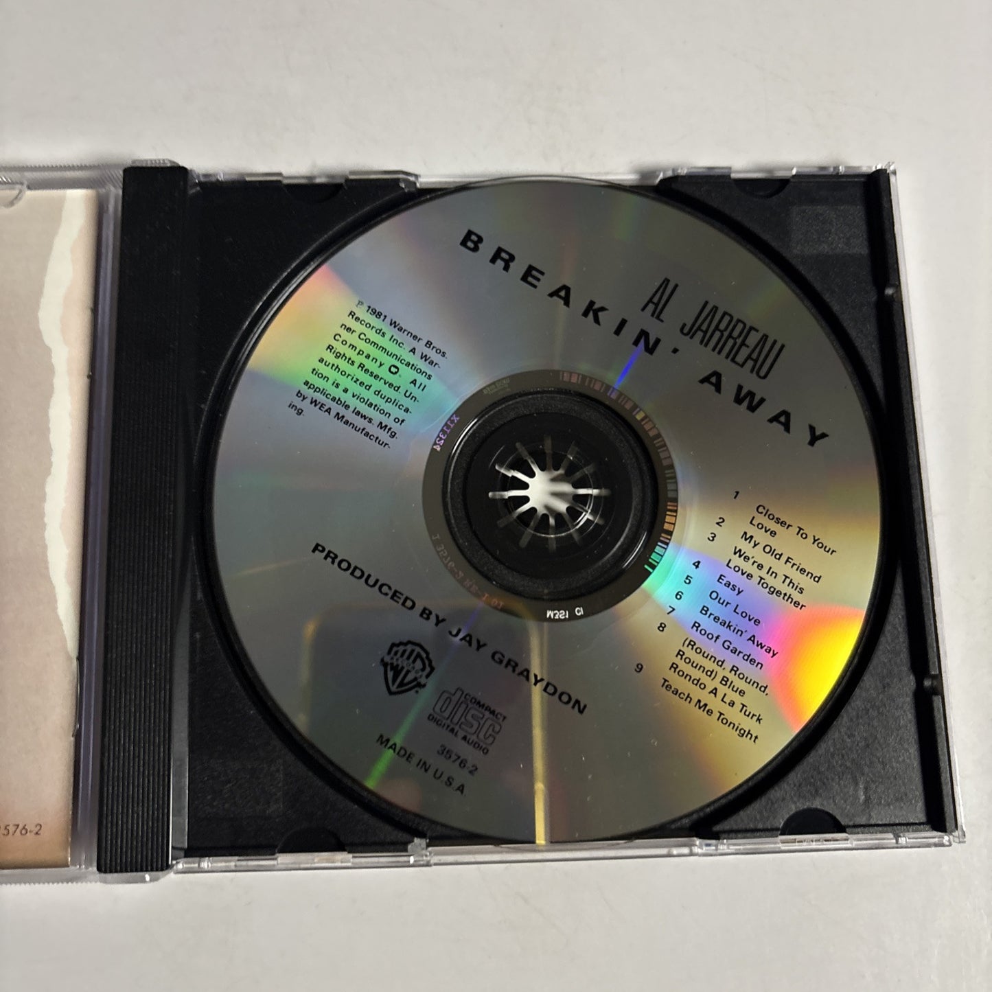 Al Jarreau – Breakin' Away (CD, 1983) 612179