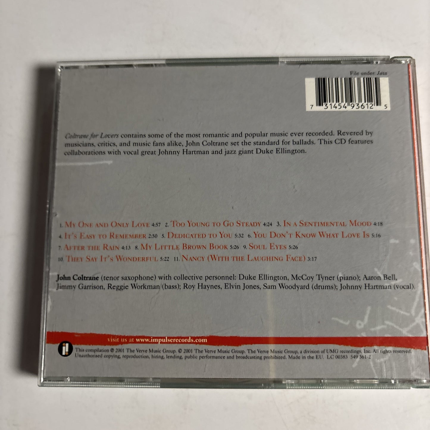 John Coltrane – Coltrane For Lovers (CD, 2001)