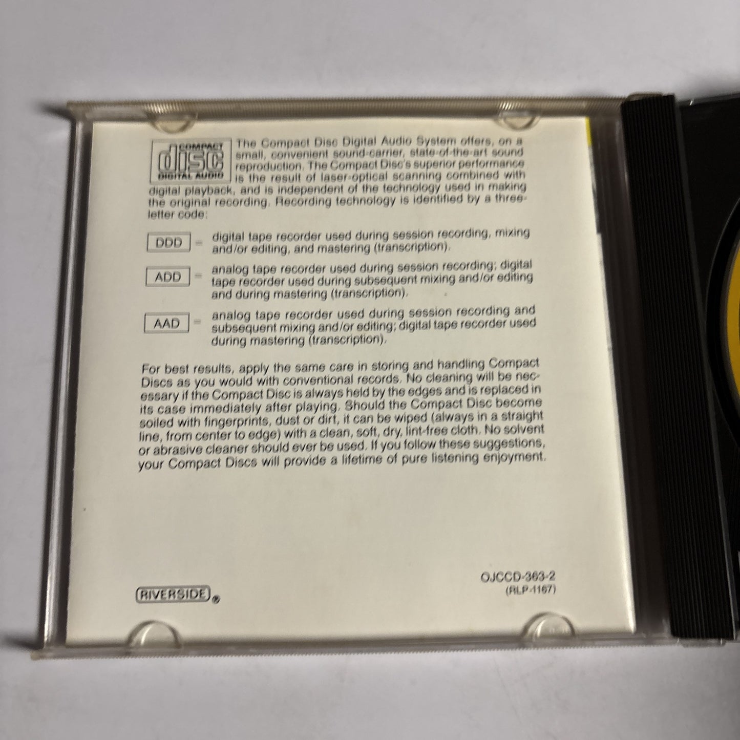 Nat Adderley – Work Song (CD, 1989) OJCCD-363-2