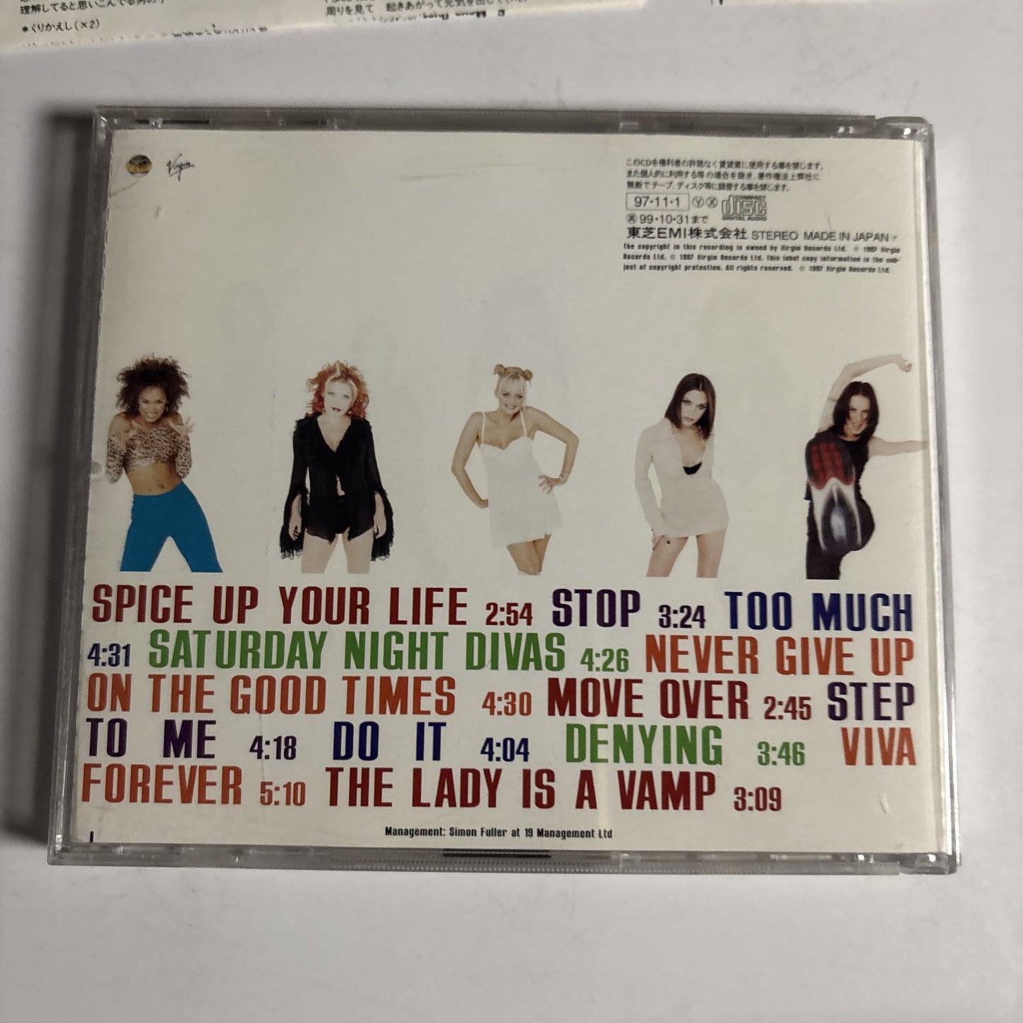 Spice Girls – Spiceworld (CD, 1997) vjcp-25341 Japan obi
