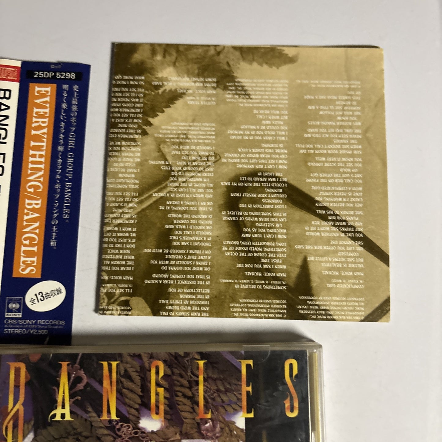 Bangles – Everything (CD, 1989) 25dp-5298 Japan obi