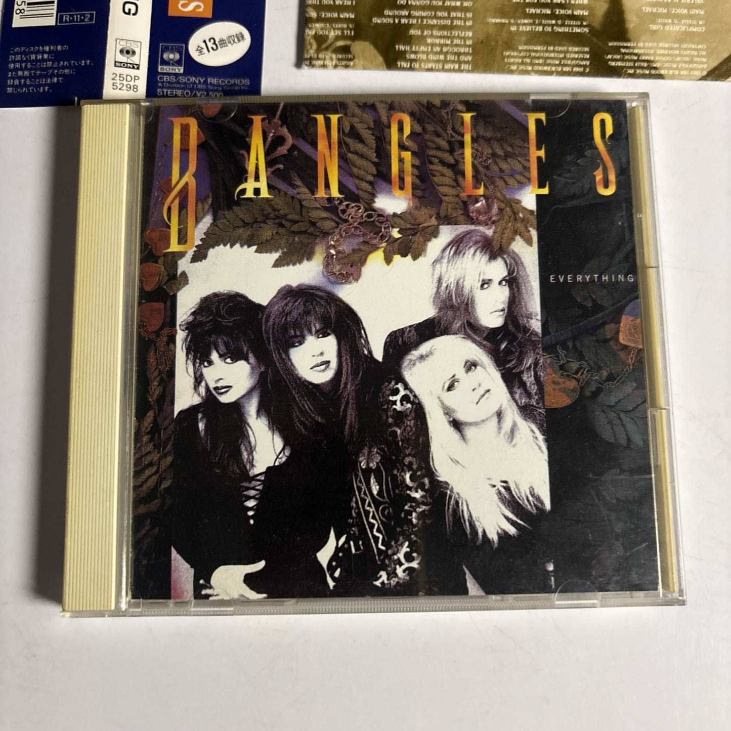 Bangles – Everything (CD, 1989) 25dp-5298 Japan obi
