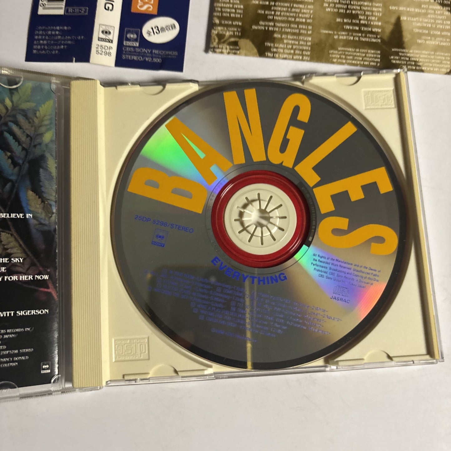 Bangles – Everything (CD, 1989) 25dp-5298 Japan obi