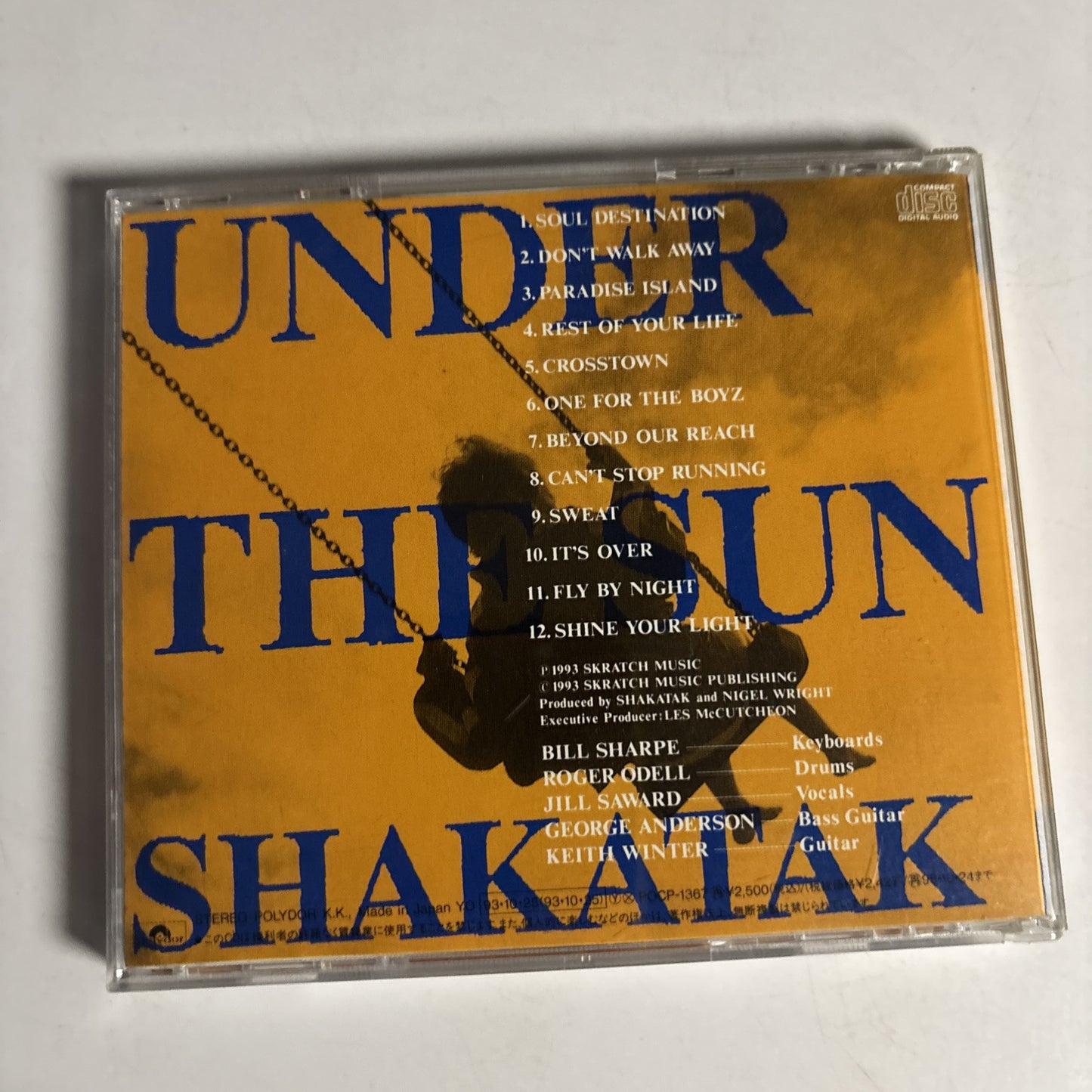 Shakatak – Under The Sun (CD, 1993) pocp-1367 Japan