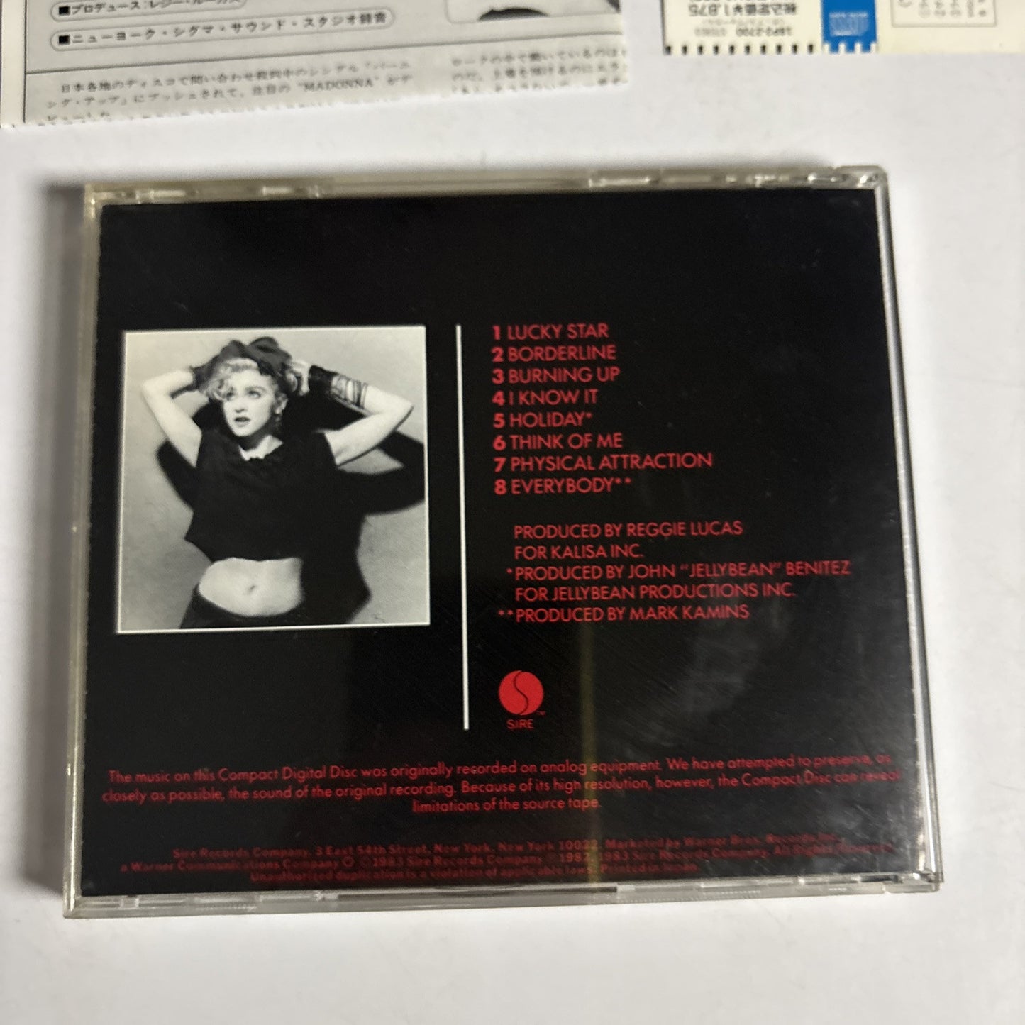 Madonna – Madonna (CD, 1983) 18p2-2700 Japan obi
