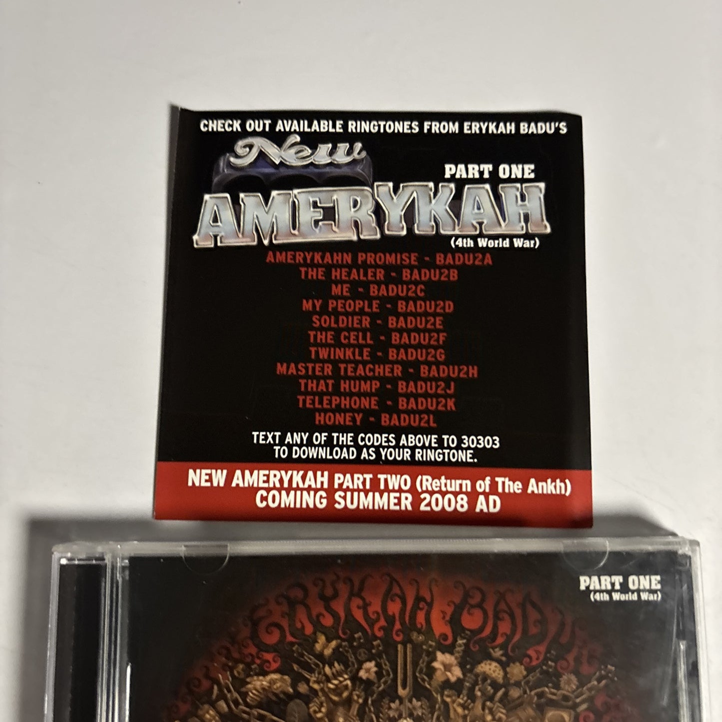Erykah Badu – New Amerykah, Pt. 1: 4th World War (CD, 2007) B0010800-02