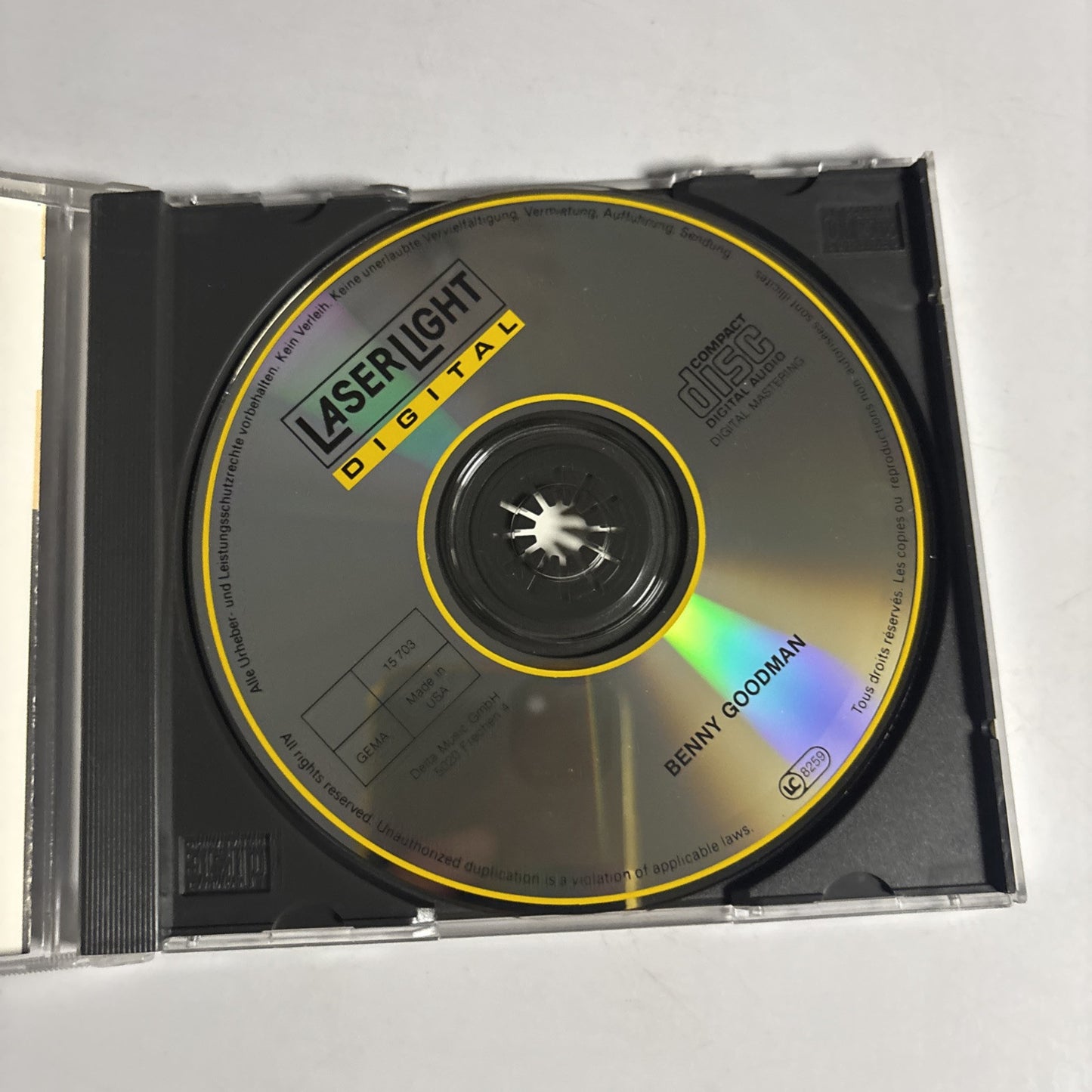 Benny Goodman – Benny Goodman (CD, 1989) 15 703