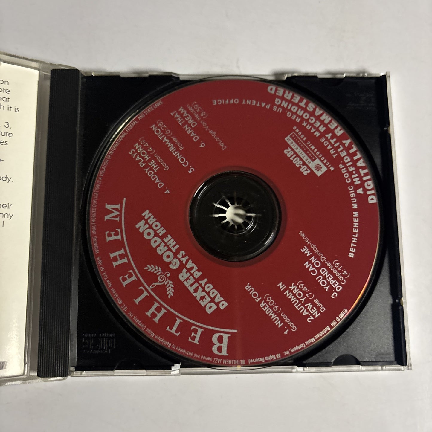 Dexter Gordon – Daddy Plays The Horn (CD, 1994) 20-30132