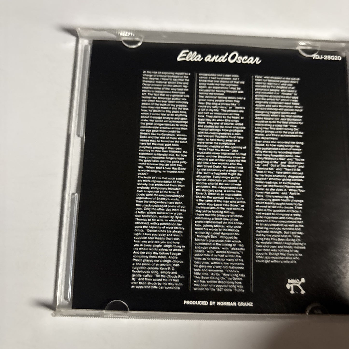 Ella And Oscar – Ella And Oscar (CD, 1988) vdj-28020 Japan