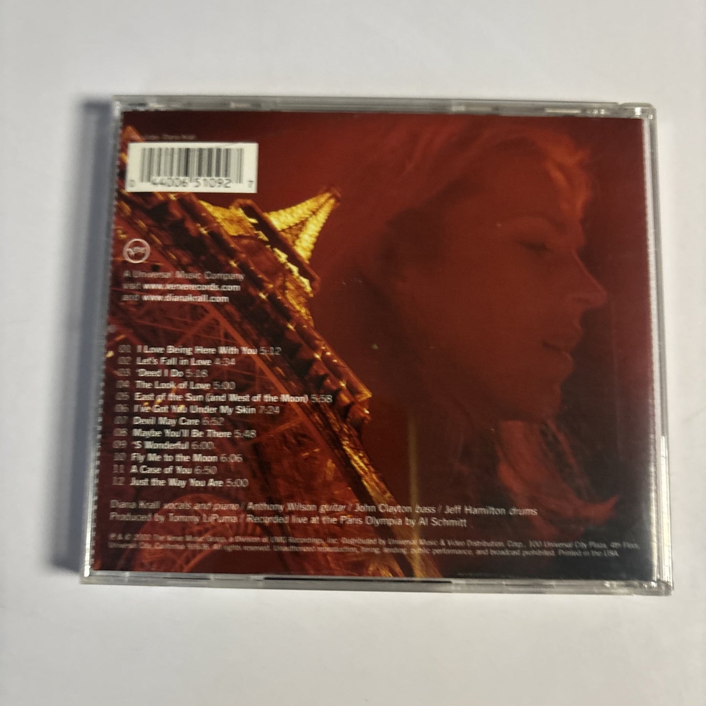 Diana Krall – Live In Paris (CD, 2002)