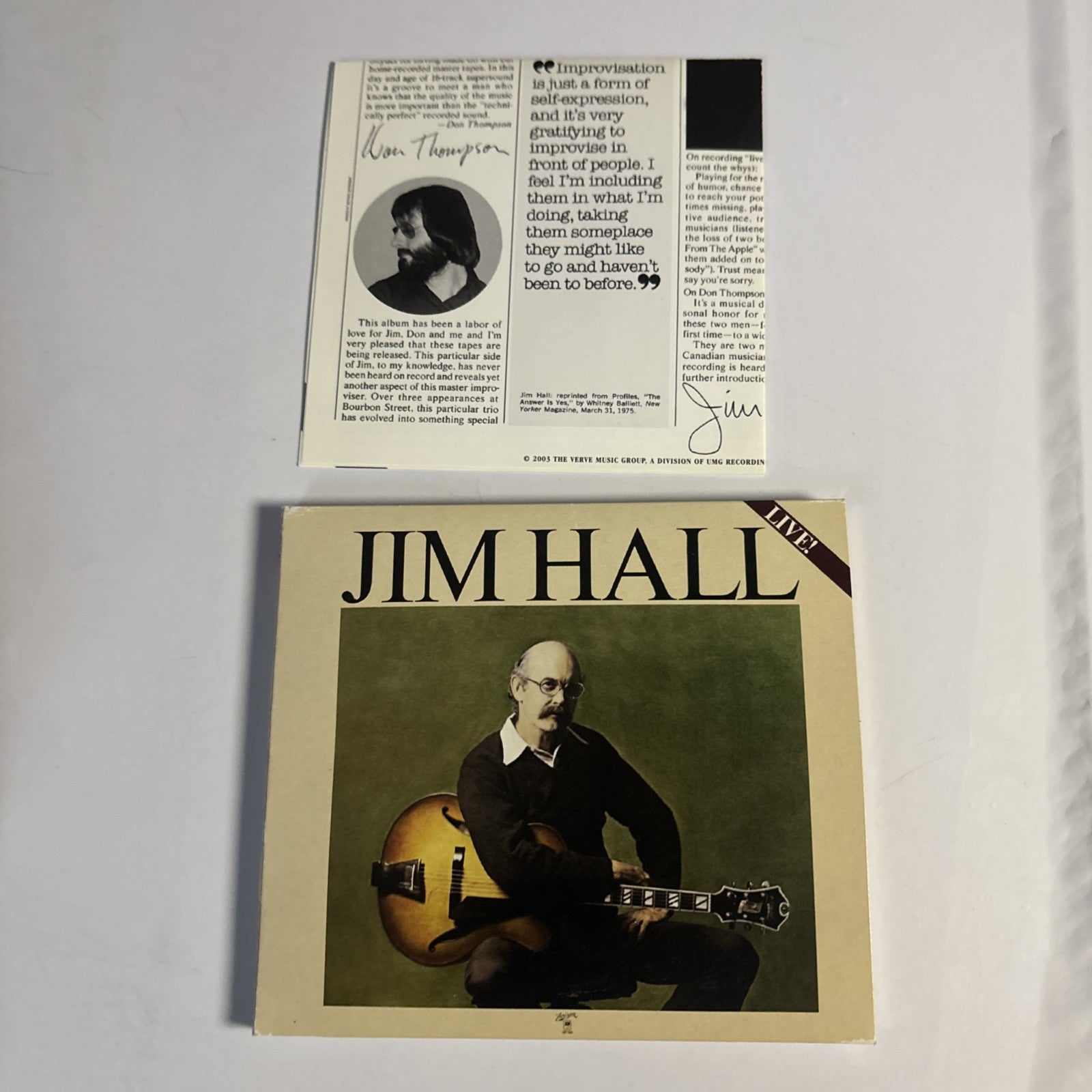 Jim Hall – Jim Hall Live! (CD, 1975) SP-705 Digipak – Retro Unit