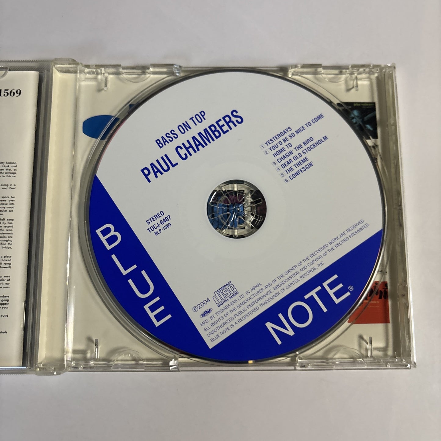 Paul Chambers Quartet – Bass On Top (CD, 2004) tocj-6407 Japan