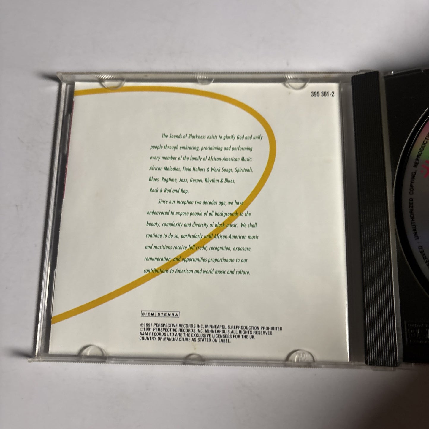 Sounds Of Blackness – The Evolution Of Gospel (CD, 1991) 395 361-2