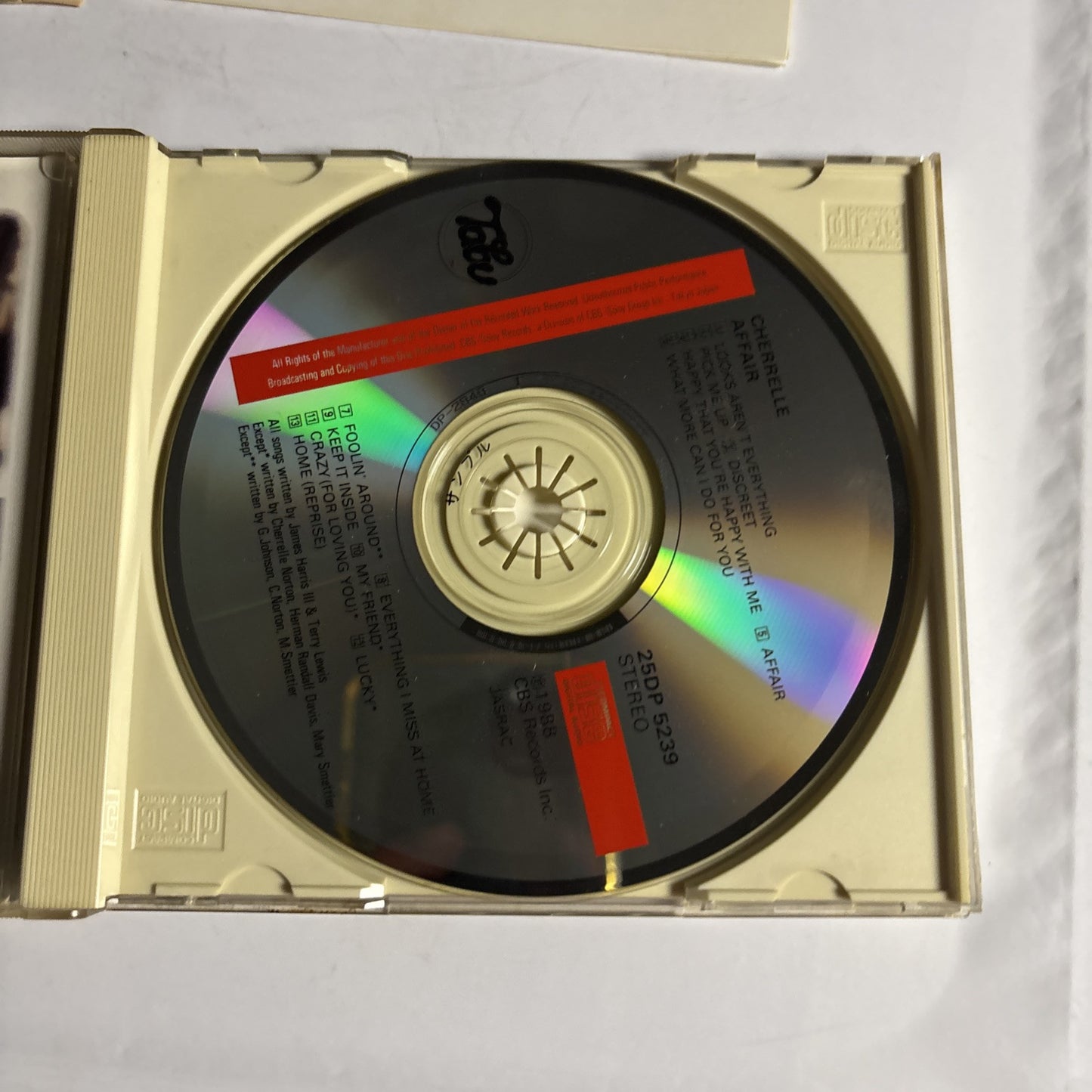 Cherrelle – Affair (CD, 1988) 25dp-5239 Japan obi, PROMO