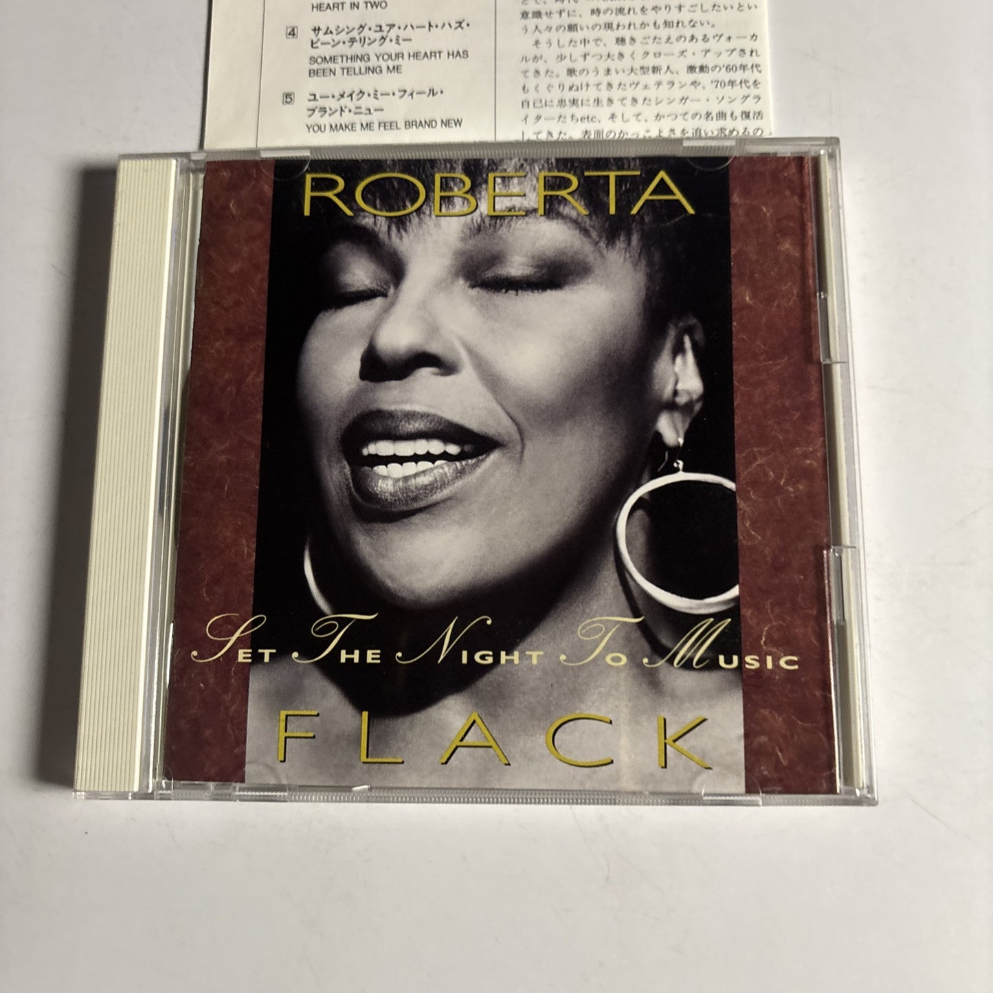 Roberta Flack – Set The Night To Music (CD, 1991) amcy-301 Japan