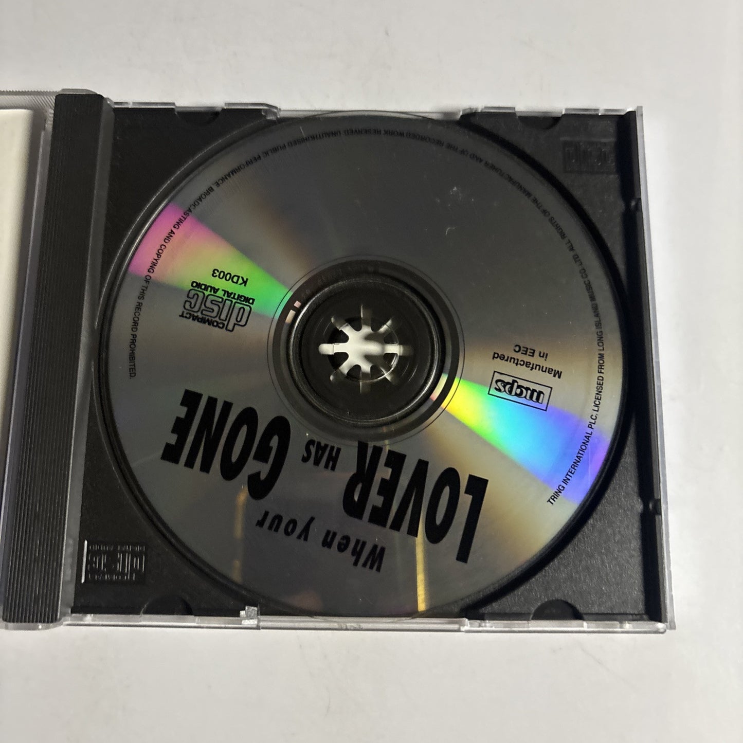Various – When Your Lover Has Gone (25 Blues & Soul Hits) CD KD003