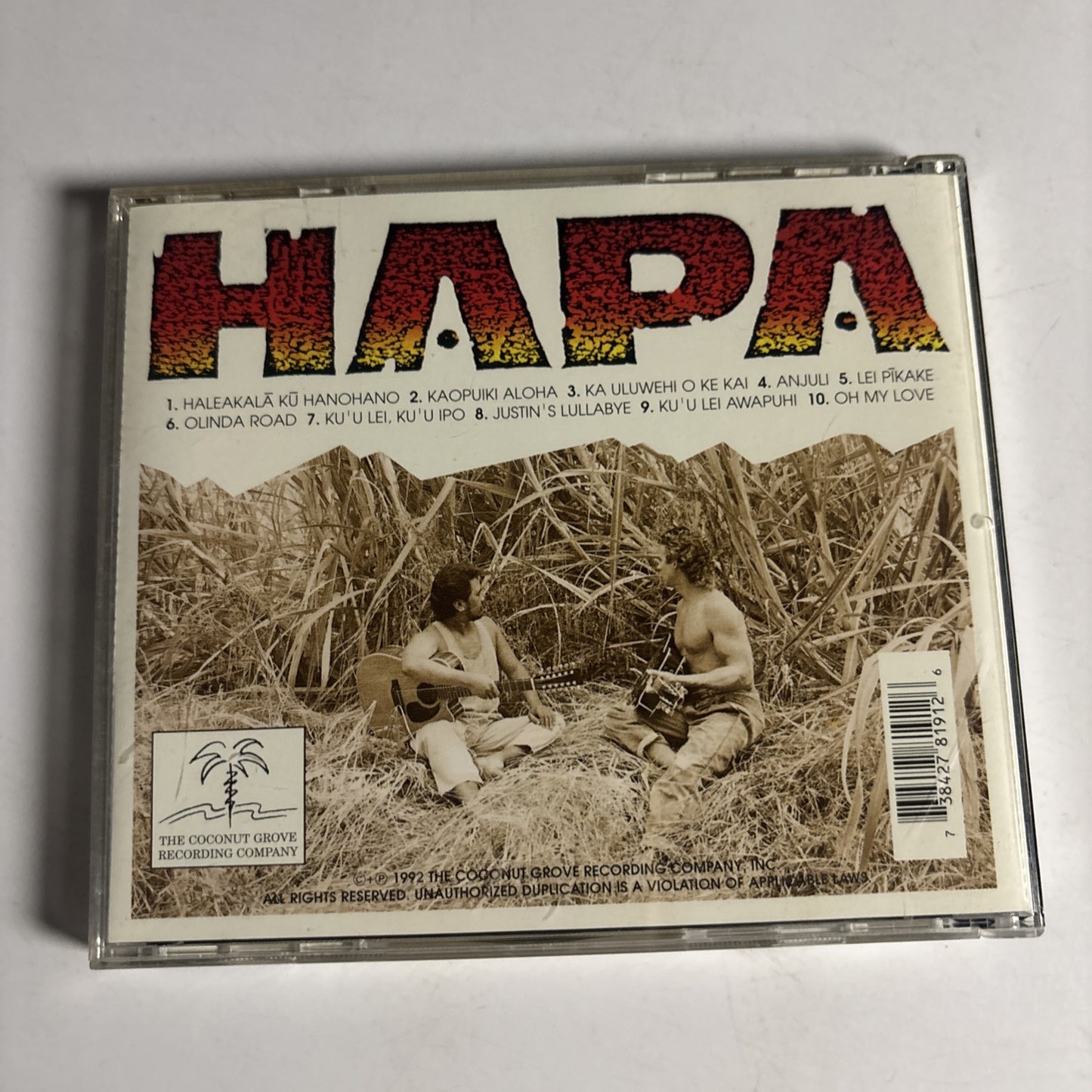 Hapa – Hapa (CD, 1992) CGRC 8191-2