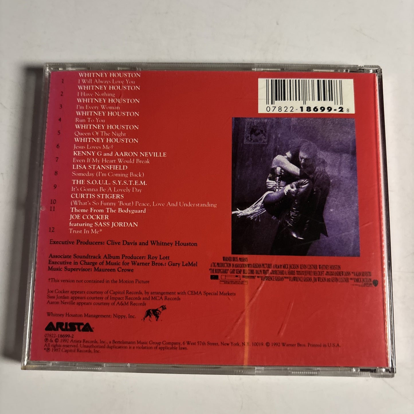 Whitney Houston – The Bodyguard (Original Soundtrack Album) (CD, 1993)