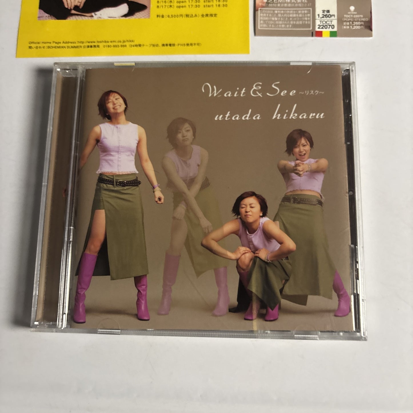 Utada Hikaru – Wait & See ~リスク (CD, 2000) toct-22070 Japan obi