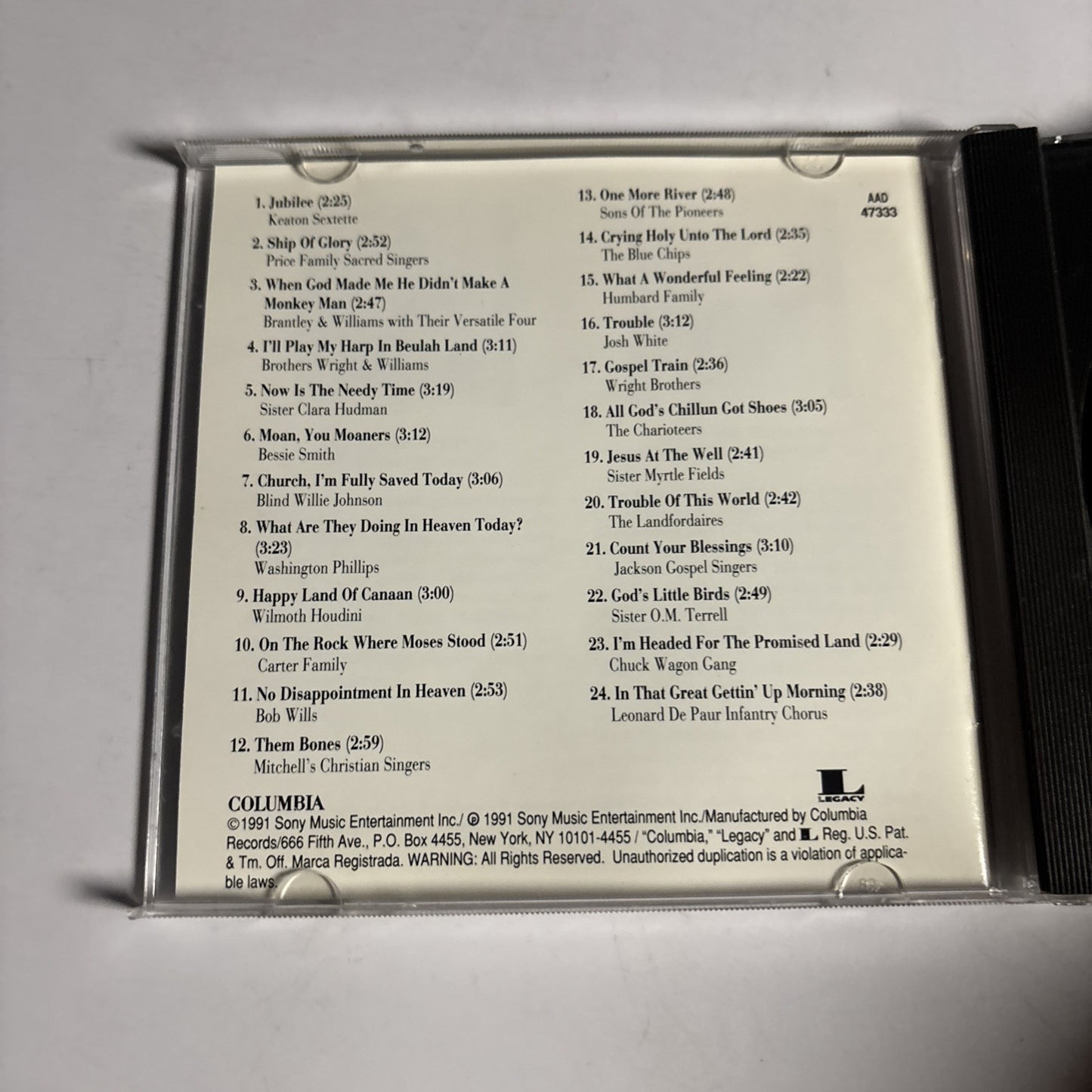 The Gospel Tradition: The Roots And The Branches, Vol.1 (CD, 1991) CK 47333
