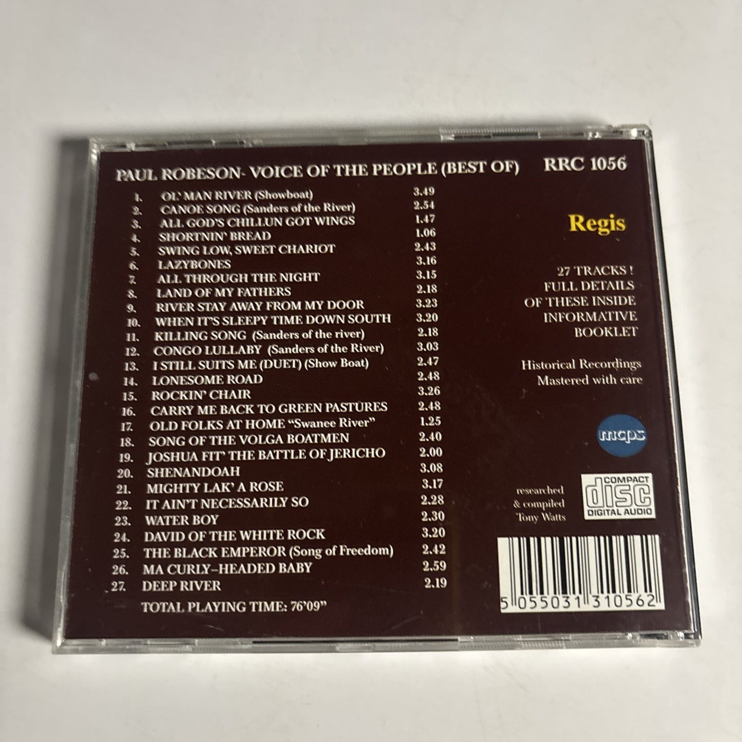 Paul Robeson – Voice Of The People (CD, 2001) RRC1056