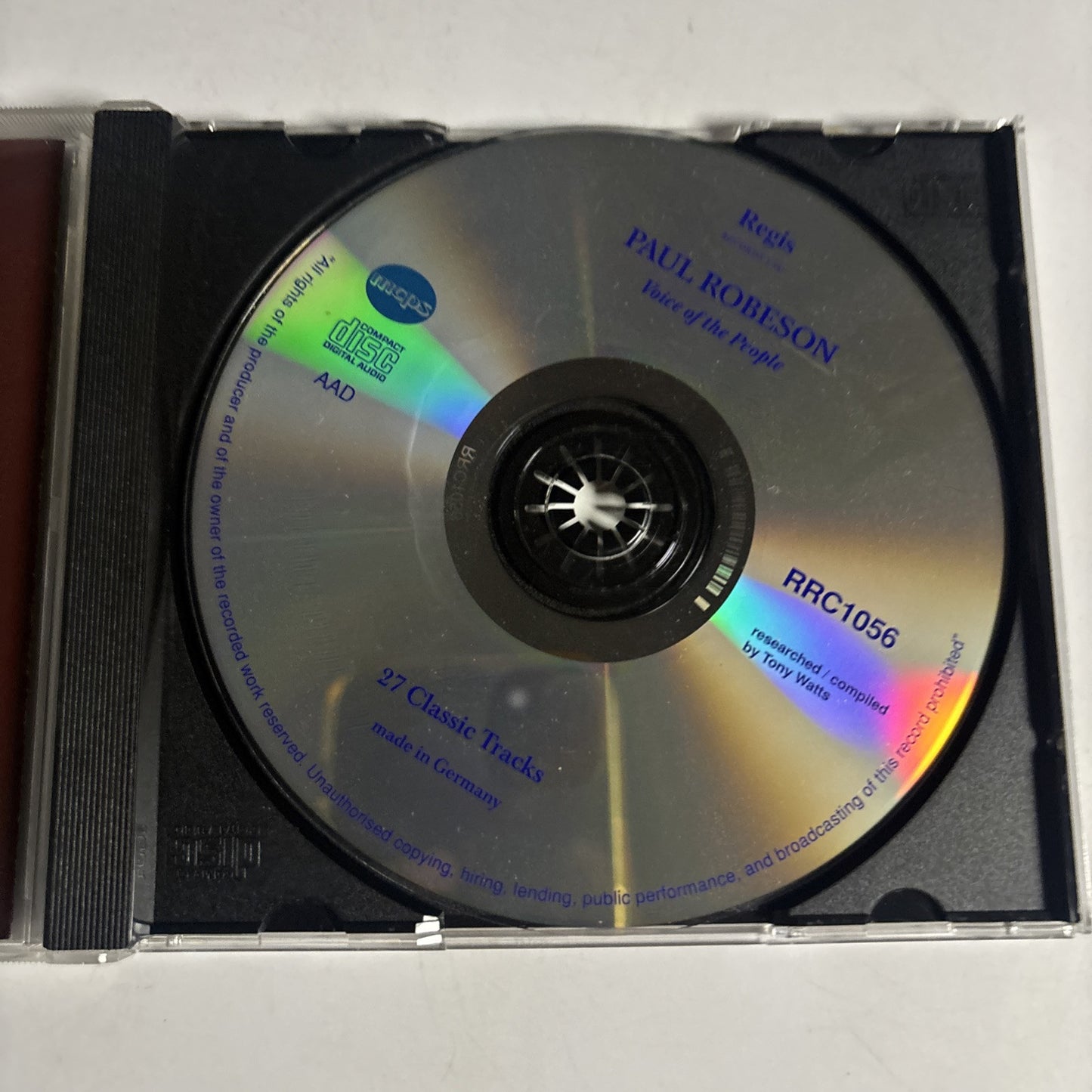 Paul Robeson – Voice Of The People (CD, 2001) RRC1056