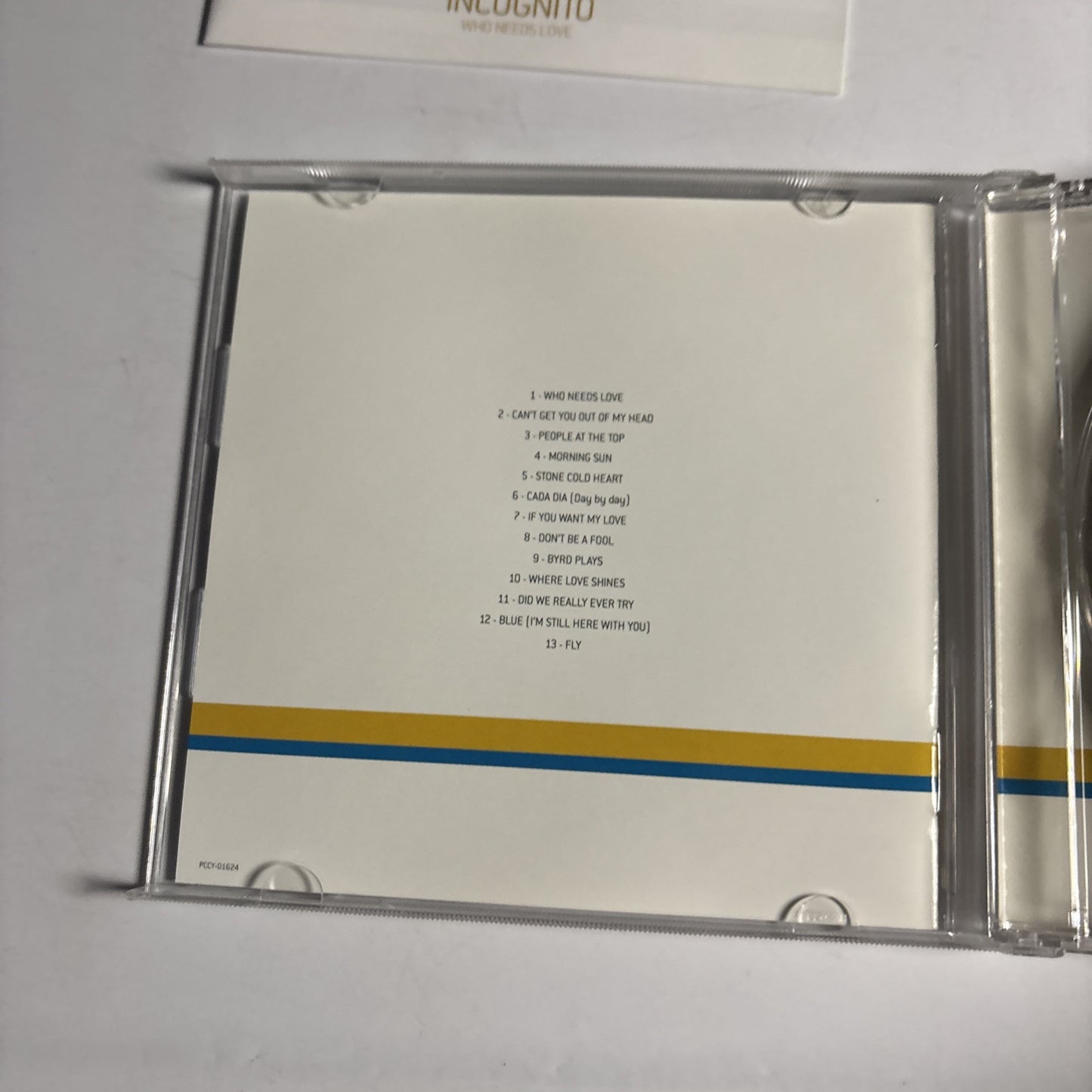 Incognito – Who Needs Love (CD, 2002) pccy-01624 Japan