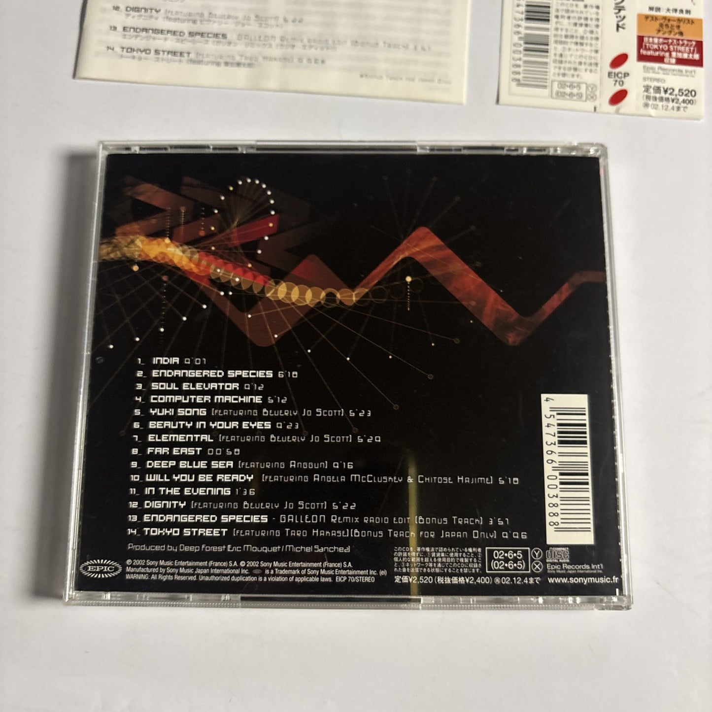 Deep Forest – Music Detected (CD, 2002) eicp-70 Japan Bonus Track obi