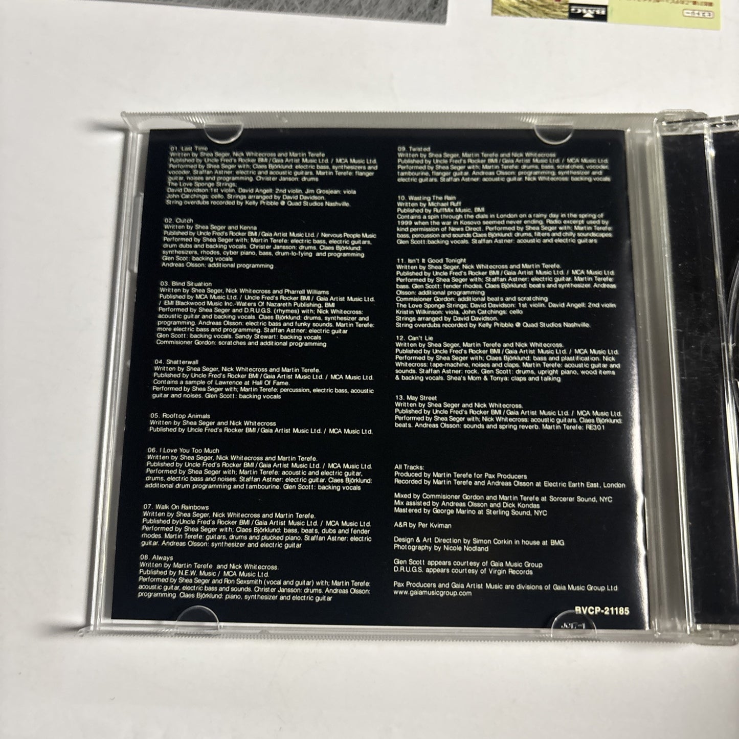 Shea Seger – The May Street Project (CD, 2000) bvcp-21185 Japan obi