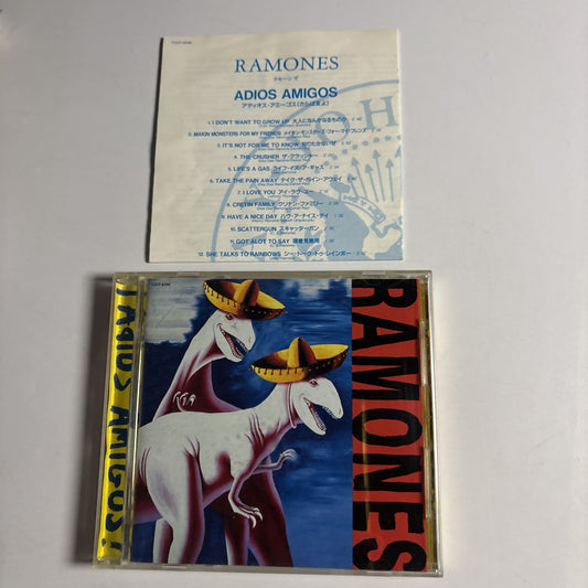 Ramones – ¡Adios Amigos! (CD, 1995) tocp-8596 Japan