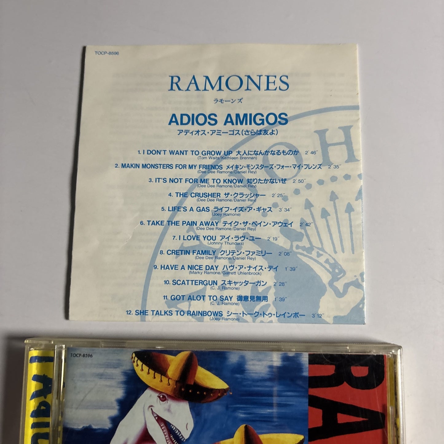 Ramones – ¡Adios Amigos! (CD, 1995) tocp-8596 Japan