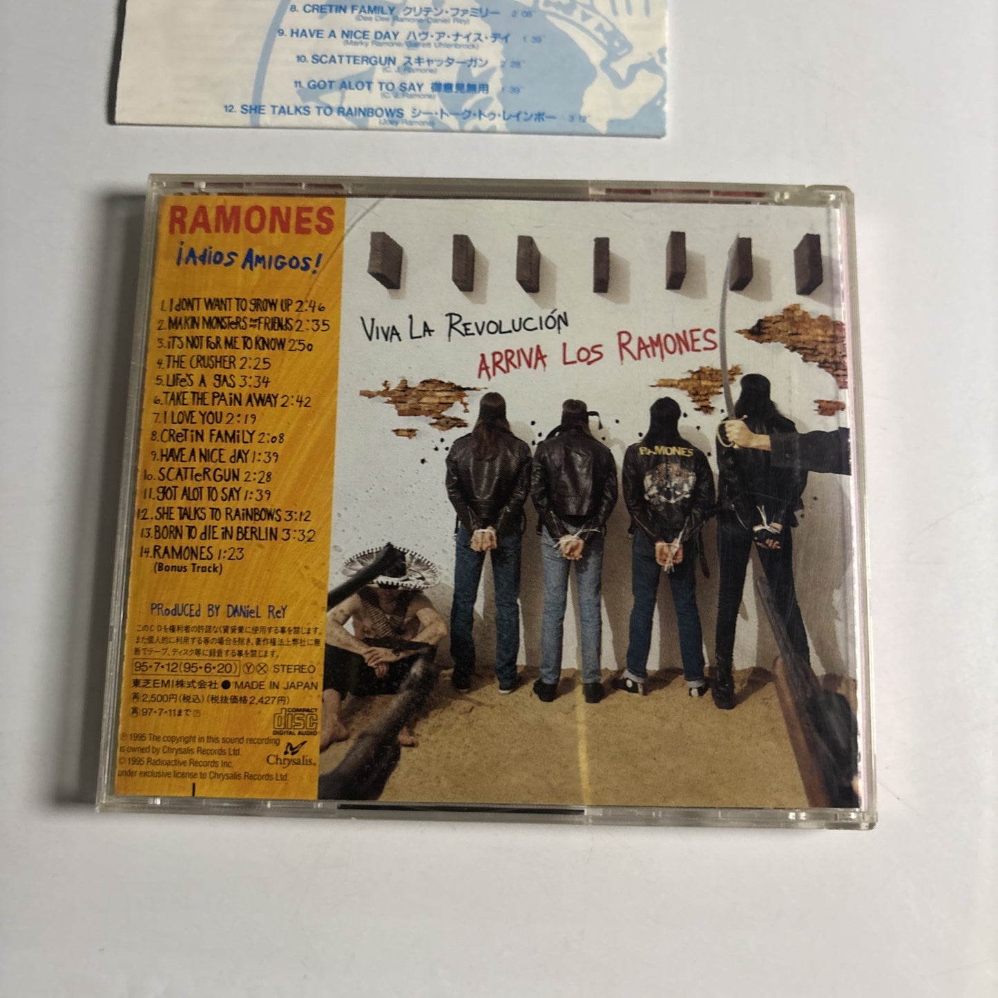 Ramones – ¡Adios Amigos! (CD, 1995) tocp-8596 Japan