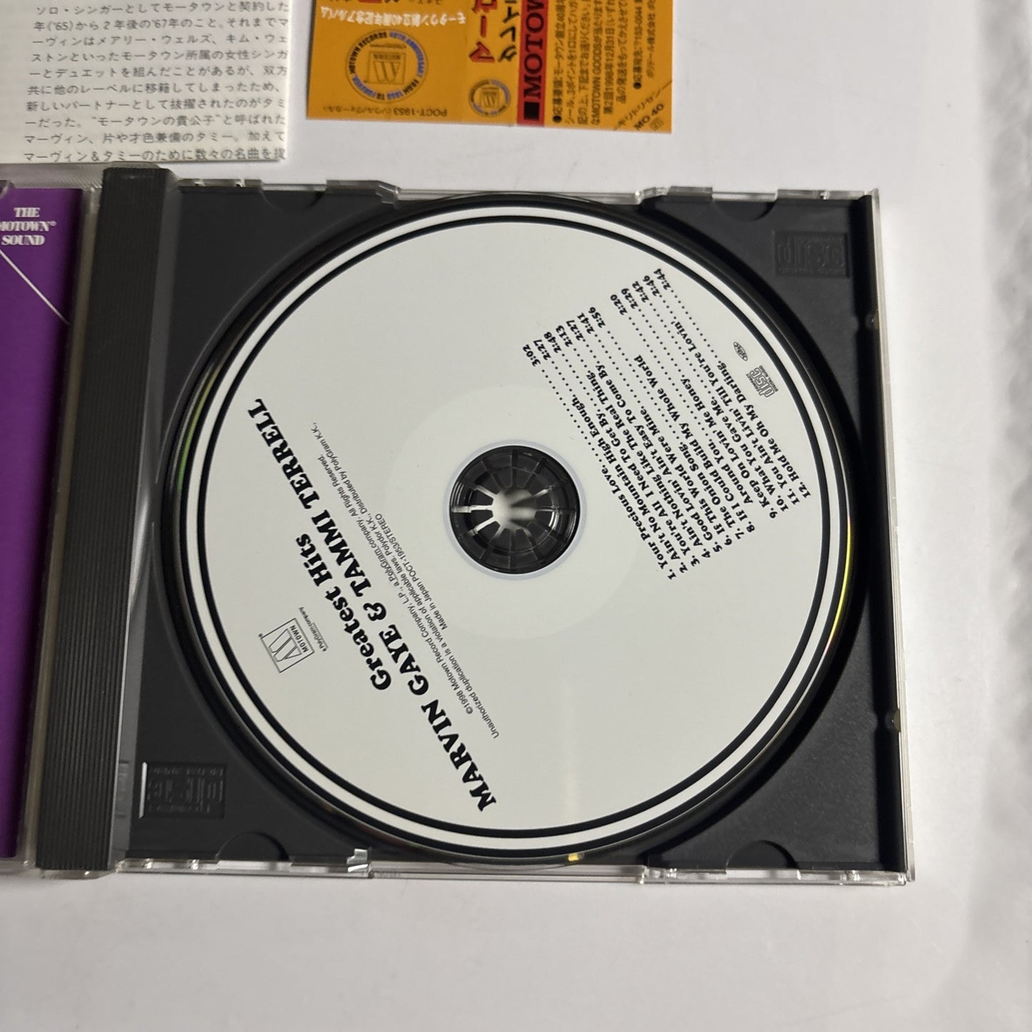 Marvin Gaye & Tammi Terrell – Greatest Hits (CD, 1998) poct-1953 Japan obi