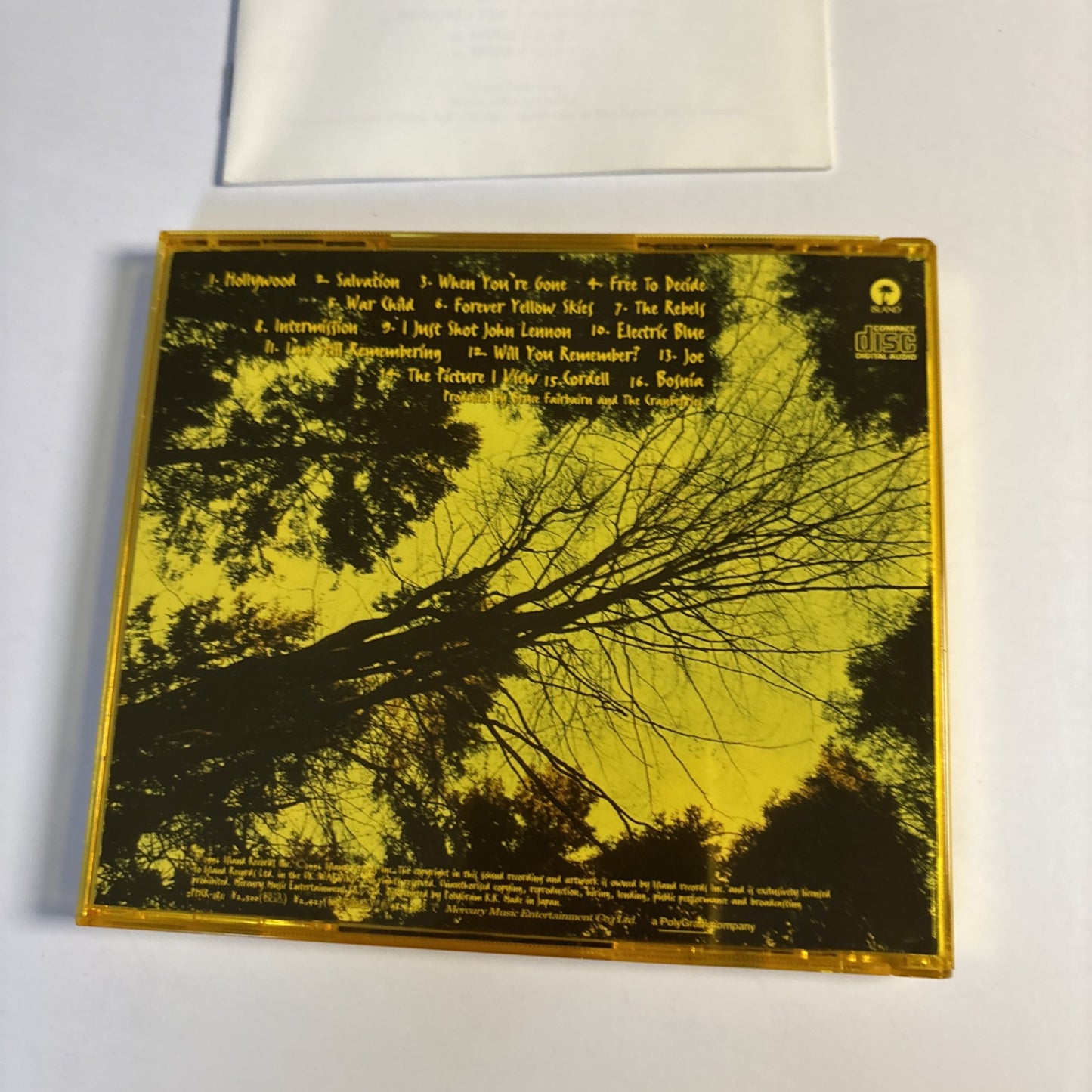 The Cranberries – To The Faithful Departed (CD 1996) phcr-1811 Japan Yellow Case