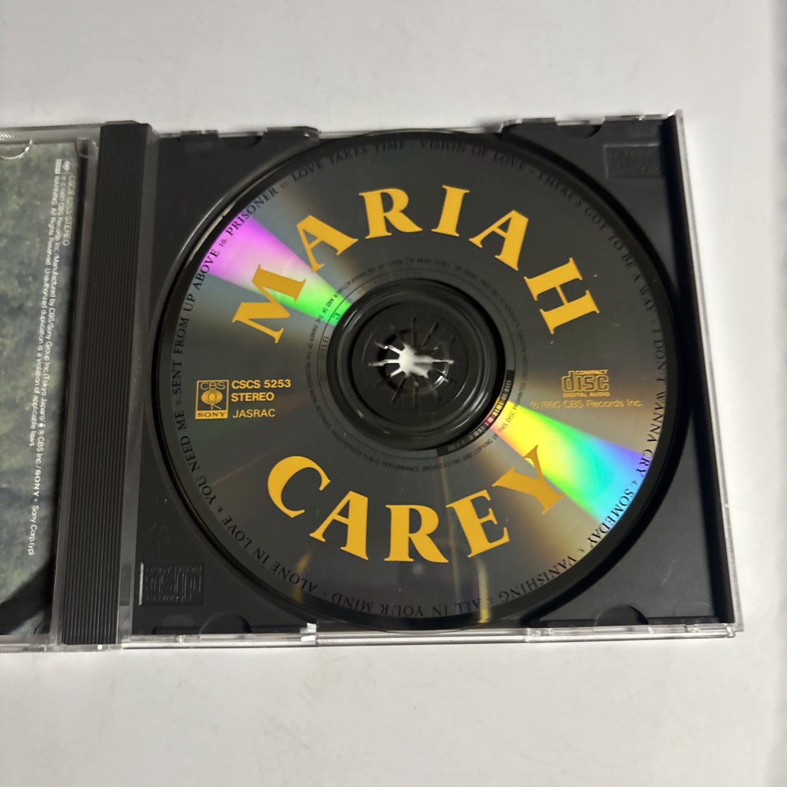 Mariah Carey – Mariah Carey (CD, 1990) cscs-5253 Japan – Retro Unit