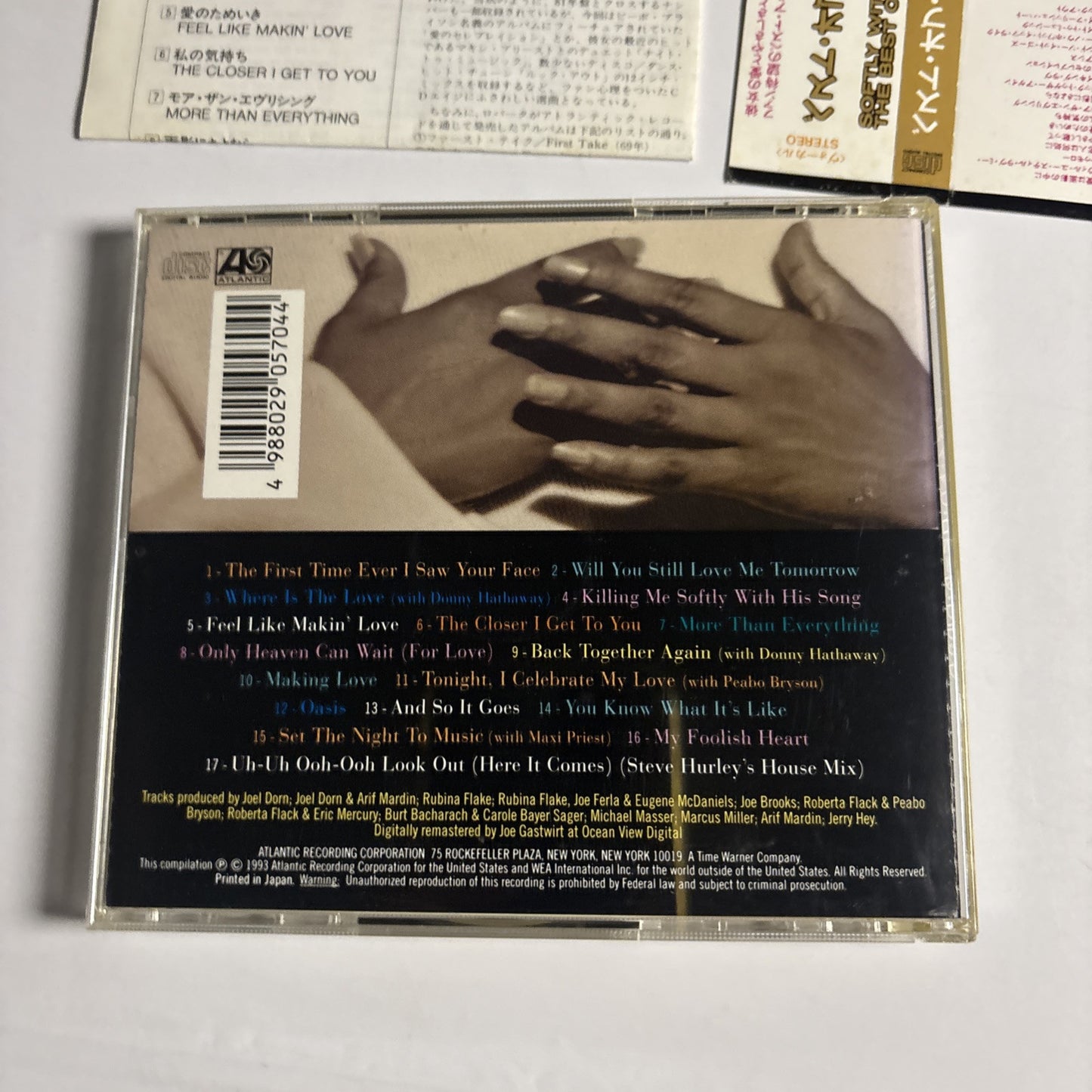 Roberta Flack – Softly With These Songs The Best Of Roberta Flack CD 1993 Japan