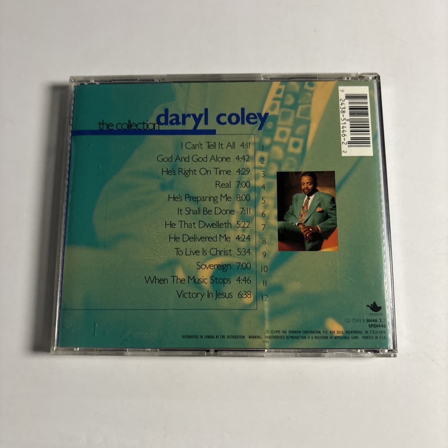 Daryl Coley – The Collection Daryl Coley 12 Best Loved Songs (CD, 1995) SPD1446