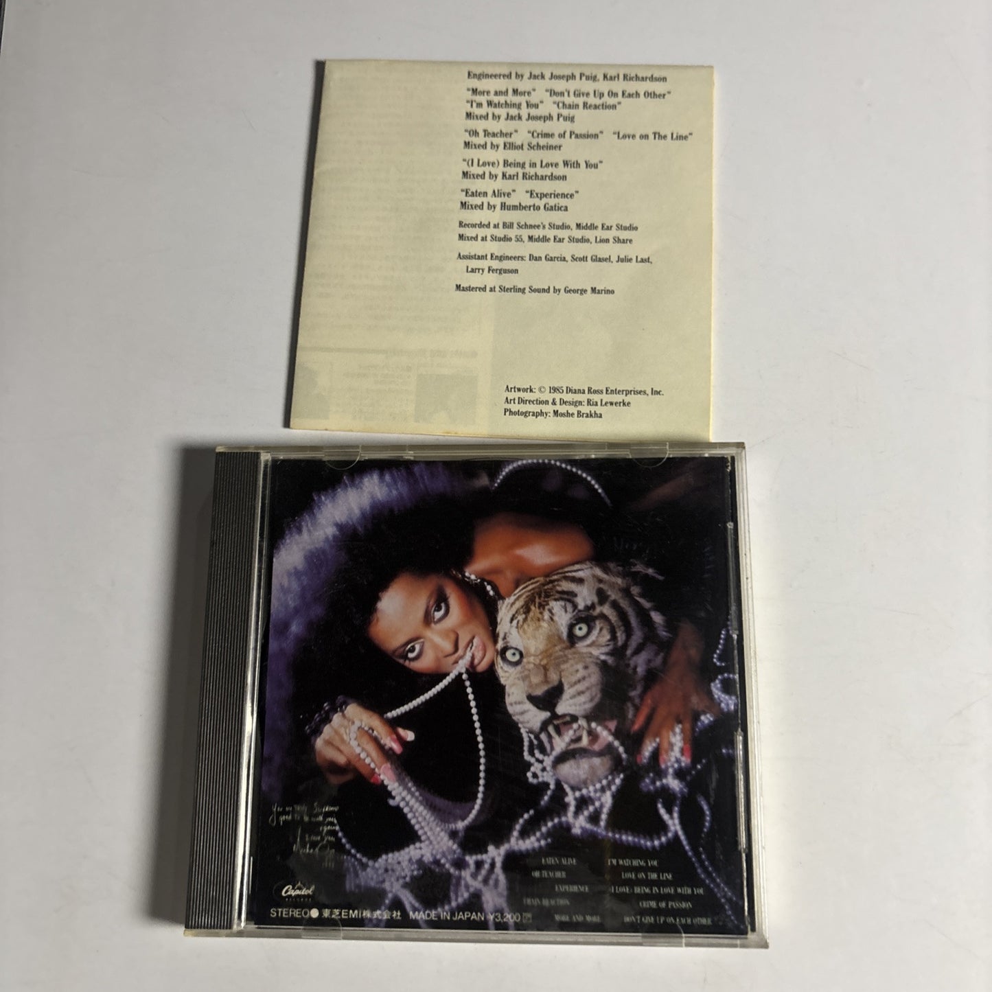 Diana Ross – Eaten Alive (CD, 1985) cp32-5083 Japan
